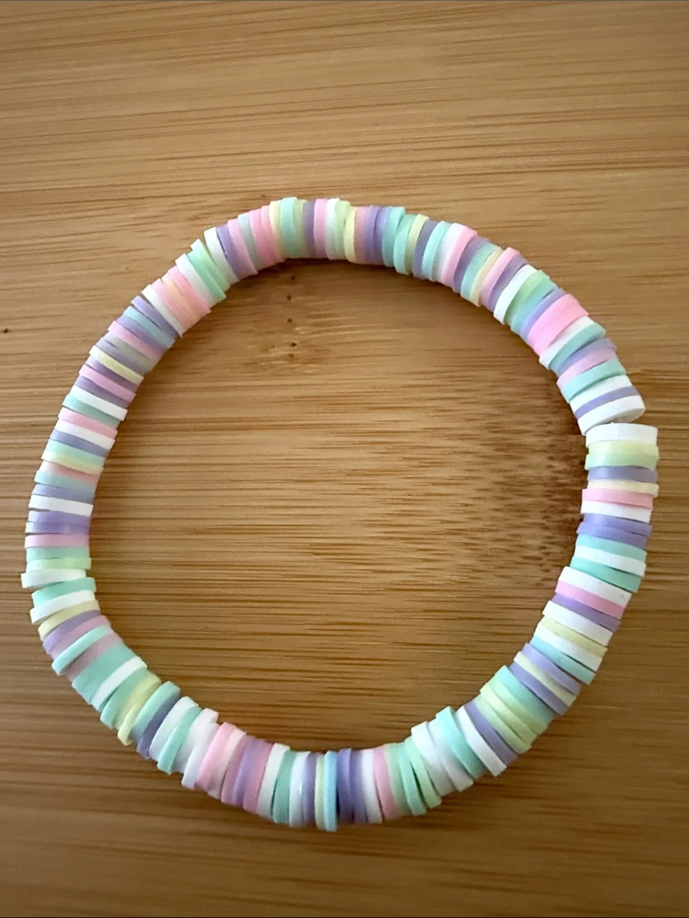 Kids Pastel Bead Stretch Bracelet - Multicolor